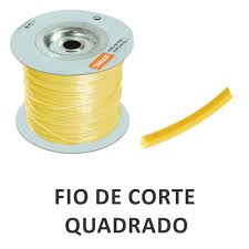 FIO DE CORTE QUADRADO AMARELO 3MM 312MT